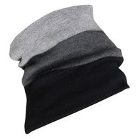 おたふく手袋 オタフク B-21 ボーダーネックウォーマー ブラック 1枚（直送品）