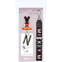 PGA ストラップホルダー付 ショルダーストラップ [ミッキーマウス] PG-DSDST01MKY 1個