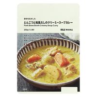 無印良品 素材を生かした とんこつと和風だしのクリーミースープカレー 250g（1人前） 1セット（10袋） 良品計画