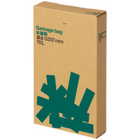 アスクル ゴミ袋 半透明 複合3層 厚口(厚手)タイプ 70L 厚さ0.037mm（800枚:100枚入×8） オリジナル