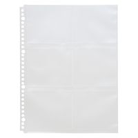 myfa（ミファ）コレクションポケット 6ポケット A4 30穴 コースター・ステッカー用 10枚入 1セット（2袋）リヒトラブ