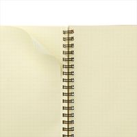 ロルバーン ポケット付メモ L B6相当 5mm方眼 ライトパープル 紫 リングノート デルフォニックス（Rollbahn）