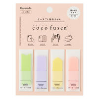 フィルム付箋 ココフセン COLOR M パステル カタヌキ 25枚×4ケース CF-1201 2冊 カンミ堂