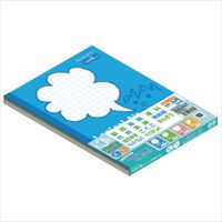 ロジカルエアーノート セミB5 5mm方眼 フェイス柄 2パック（5冊入×2）ト ナカバヤシ