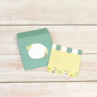 ラボクリップ ドルチェーノ ジェラートカフェ ミニレターセット グリーン（便箋10枚+封筒5枚）B22-GCML01-GR 勝竜社