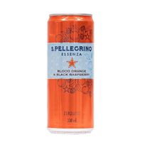 サンペレグリノ エッセンザ ブラッドオレンジ&ブラックラズベリー 330ml 1箱（24缶入）