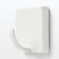 無印良品 貼り直しできる粘着シートフック 約幅6×奥行4×高さ6cm 良品計画