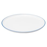 無印良品 日常の器 プレート 特大 ブルーライン 約直径27cm 1セット（2個） 良品計画