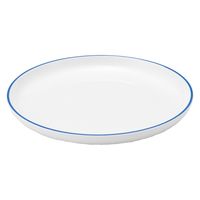 無印良品 日常の器 プレート 中 ブルーライン 約直径19cm 1セット（2個） 良品計画