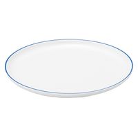 無印良品 日常の器 プレート 大 ブルーライン 約直径23cm 1セット（2個） 良品計画