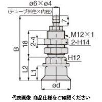 日本ピスコ 真空パッド VPA30KFー6B 1セット(5個)（直送品）