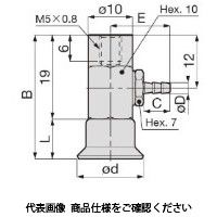 日本ピスコ 真空パッド VPMB10RFー4BーS3 1セット(5個)（直送品）
