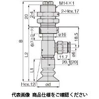 日本ピスコ 真空パッド VPD20ー6LBNー6J 1セット(5個)（直送品）