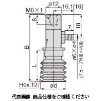 日本ピスコ 真空パッド VPB30WUー6B 1セット(5個)（直送品）