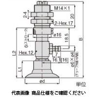 日本ピスコ 真空パッド VPD20ー6LSEー6B 1セット(5個)（直送品）