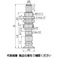 日本ピスコ 真空パッド VPC20ー6LBEPー6J 1セット(5個)（直送品）
