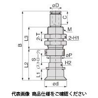 日本ピスコ 真空パッド VPC50ー6RGー6B 1セット(5個)（直送品）