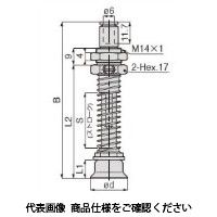 日本ピスコ 真空パッド VPOC20ー20RNー6J 1セット(5個)（直送品）