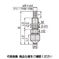 日本ピスコ 真空パッド VPA6LFSー6B 1セット(5個)（直送品）