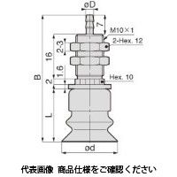 日本ピスコ 真空パッド VPMA25BHNー6B 1セット(5個)（直送品）