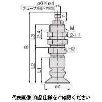 日本ピスコ 真空パッド VPA20LBNー6B 1セット(4個)（直送品）
