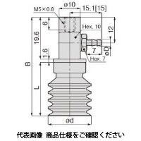 日本ピスコ 真空パッド VPMB20WNEー6B 1セット(5個)（直送品）