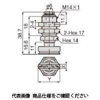 日本ピスコ 真空パッド VPA2x4ESー6J 1セット(5個)（直送品）