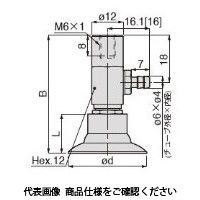 日本ピスコ 真空パッド VPB30LFSー6B 1セット(5個)（直送品）