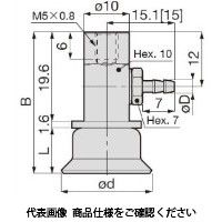 日本ピスコ 真空パッド VPMB30AUー6B 1セット(5個)（直送品）