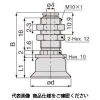 日本ピスコ 真空パッド VPMA20KSー4J 1セット(5個)（直送品）