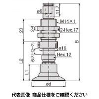 日本ピスコ 真空パッド VPC20ー6LNー6J 1セット(5個)（直送品）