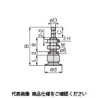 日本ピスコ 真空パッド VPMA15PUー3B 1セット(4個)（直送品）