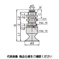 日本ピスコ 真空パッド VPMA15LNEー3J 1セット(4個)（直送品）