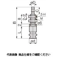 日本ピスコ 真空パッド VPMA6BUー4B 1セット(5個)（直送品）