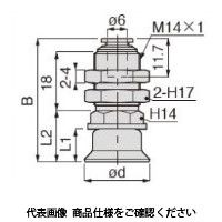 日本ピスコ 真空パッド VPA30KUー6J 1セット(5個)（直送品）
