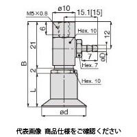 日本ピスコ 真空パッド VPMB20LSEー6B 1セット(4個)（直送品）