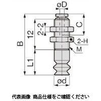 日本ピスコ 真空パッド VPMA8BUー3J 1セット(5個)（直送品）