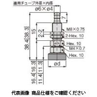 日本ピスコ 真空パッド VPA10FSEー6B 1セット(5個)（直送品）