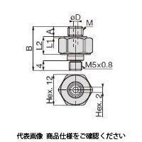 日本ピスコ 真空パッド CFHM4ーM5 1セット(5個)（直送品）
