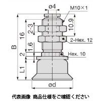 日本ピスコ 真空パッド VPMA30RNEー6B 1セット(5個)（直送品）