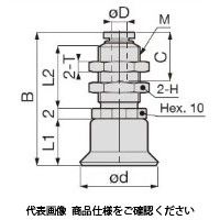 日本ピスコ 真空パッド VPMA10RNEー3J 1セット(3個)（直送品）