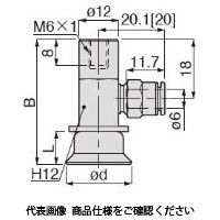 日本ピスコ 真空パッド VPB20KUー6J 1セット(4個)（直送品）