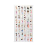 東京カートグラフィック せかいのシール 民族衣装 SSMI 1セット(480枚:48枚×10シート)（直送品）