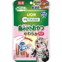 ペットキッス PETKISS ネコちゃんの歯みがきおやつ やわらか まぐろ味 国産 14g 2袋 キャットフード 猫 デンタルケア