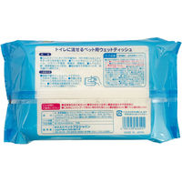 流せるウェットティシュ ペット用 ノンアルコール 日本製 72枚入 3個 犬 猫