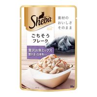 シーバ リッチ ごちそうフレーク 贅沢お魚ミックス 蟹かま・白身魚 35g 12袋 キャットフード 猫 ウェット パウチ