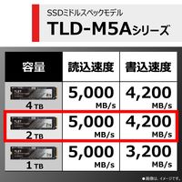 東芝エルイートレーディング(TLET)  2TB 内蔵SSD TLD-M5A02T4ML