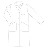 住商モンブラン ドクターコート レディス シングル 長袖 白 3L 81-481 1枚　白衣　ドクターコート（直送品）