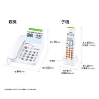 SHARP コードレス電話機あんしん機能強化モデルJD-AT91CL[子機1台]