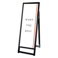 常磐精工 ブラックバリウススタンド看板 アクリル A3縦縦ロウ片面 ウエイトアーム・水タンクセット BVASKAC-A3TTLK-3SET（直送品）